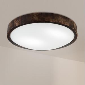 Brilagi - Plafonieră CARVALHO SLIM SMOKEY 2xE27/60W/230V stejar diam. 37,5 cm