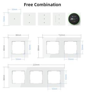 Immax NEO 07538L - Întrerupător inteligent cu 1 buton, 230 V, Wi-Fi Tuya