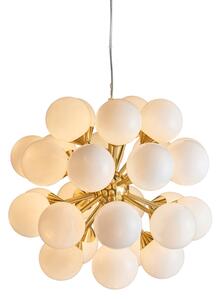 Endon 76499 - Lustru suspendat pe cablu OSCAR 28xG9/18W/230V, auriu