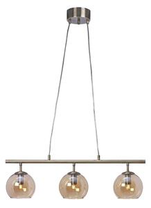 Cottex T2493AA - Lustru pe cablu CAPELLA, 3xE14/40W/230V, fumuriu/maro