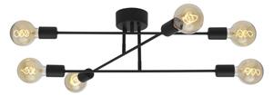 Lustră aplicată BATON 6xE27/60W/230V, negru - Cottex P7216SV