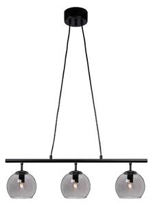 Cottex T2493SVG - Lustru suspendat pe cablu CAPELLA 3xE14/40W/230V fumuriu/negru