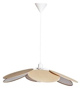 Cottex 8200130-5000 - Lustru suspendat pe cablu WINF, 1xE27/8W/230V, bej/alb
