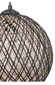 Lustră pe cablu JUTE 1xE27/60W/230V negru