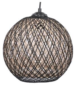 Lustră pe cablu JUTE 1xE27/60W/230V negru