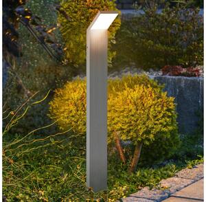 Brilagi - Lampă de exterior LED RIANO, 8 W, 230 V, argintie, IP65, 80 cm