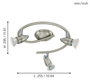 Eglo 92643 - LED Lampa spot MAGNUM 3xGU10-LED/3W/230V