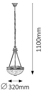 Rabalux 8637 - Lustra cu lant ANNABELLA 2xE27/60W/230V