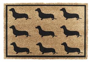 Covoraș de intrare din fibre de nucă de cocos 40x60 cm Dachshund – Artsy Doormats