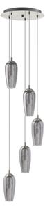Eglo 96345 - Lustră LED suspendată pe cablu FARSALA 5xG9/2,5W/230V