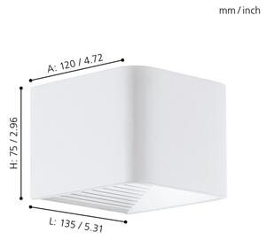 Eglo 96497 - Aplica LED de exterior DONINNI, 6W/230V, IP44