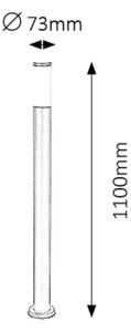 Rabalux 8148 - Lampă exterior BLACK TORCH 1xE27/25W/230V IP44