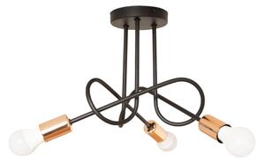 Lustră aplicată LED OXFORD 3x E27/15W/230V neagră