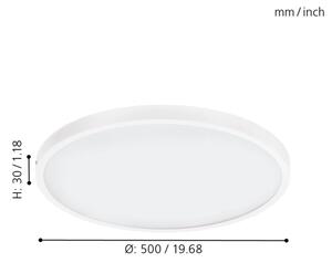 Eglo 97275 - Plafonieră LED dimabilă FUEVA 1 LED/25W/230V