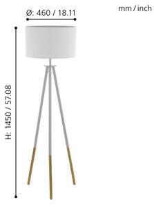 Eglo 49156 - Lampadar BIDFORD 1xE27/60W/230V