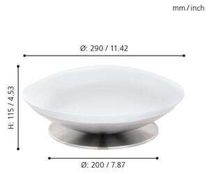 Eglo 33324 - Lampă de masă LED RGBW cu dimmer FRATTINA-C LED/18W/230V crom mat