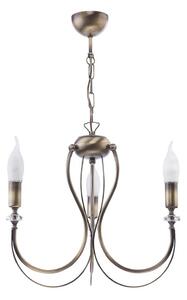 Jupiter 1633 - Lustră pe lanț MELANI 3xE14/40W/230V alamă patină