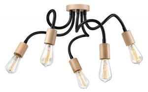 Lustr CAMERON 5xE27/60W/230V montat aproape de tavan