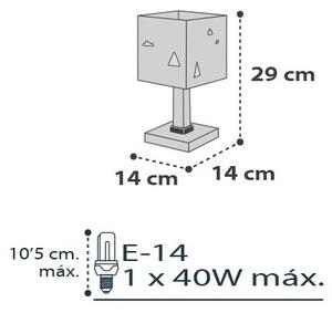 Dalber D-73241 - Veioză copii HELLO LITTLE 1xE14/40W/230V