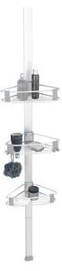 Raft pentru baie argintiu mat telescopic din aluminiu Purio – Wenko