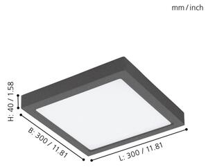 Eglo 98174 - Lumină LED reglabilă pentru exterior ARGOLIS-C LED/22W/230V IP44 BT
