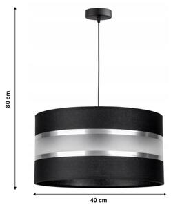 Lustră pe cablu CORAL 1xE27/60W/230V negru