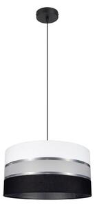 Lustră pe cablu CORAL 1xE27/60W/230V alb-negru