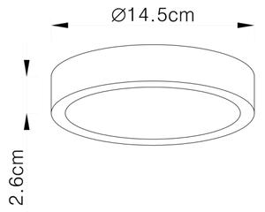 Globo 12366-15 - Plafonieră LED dimerizabilă VITOS LED/15W/230V