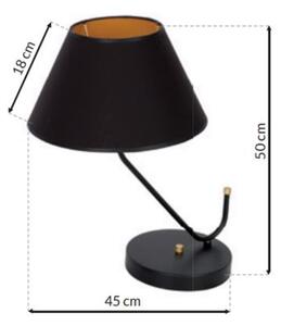 Lampă de masă VICTORIA 1xE27/60W/230V negru