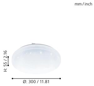 Eglo 98294 - Lumină LED baie FRANIA-A 12W 230V IP44 dimabilă + DO