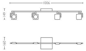 Philips 53194/48/P0 - Spot LED MILLENNIUM 4xLED/4,5W/230V