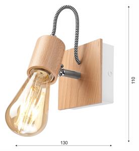Aplica de perete GUSTAVO 1xE27/60W/230V