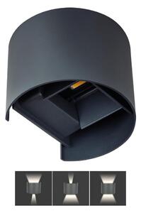 LED Aplică perete exterior REKA LED/7W/230V IP54 negru