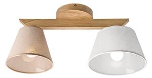 Lustr ANTONIO 2xE14/40W/230V, montaj plafon, stejar