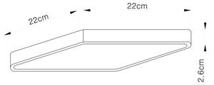 Globo 12369-30 - Plafonieră LED ECHO LED/28W/230V