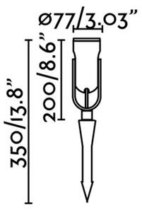 FARO 70037 - Lampă exterior LED SLOT-35 LED/14W/230V IP65 3000K