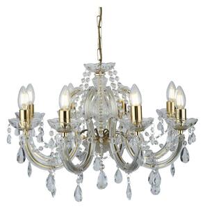 Searchlight - Lustră de cristal pe lanț MARIE 8xE14/40W/230V