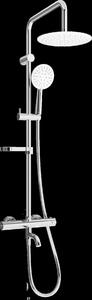 Set de duș Mexen KX67 cu robinet termostatic, alb-crom, 779006791-00