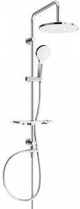Set dus Mexen T05 cu cap superior 22,5 cm, crom/alb, 798050593-00