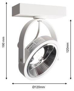 Spot de perete LUGAR 1xAR111 - GU10/25W/230V