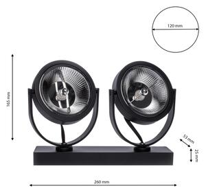Spot LUGAR 2xAR111 - GU10/25W/230V