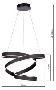 LED Lustră pe cablu ANDROMEDA LED/45W/230V