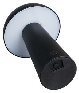 Rabalux 76036 - Lampă LED MIREO pentru exterior, dimabilă cu control tactil, 1,5W/5V, IP44, 1200 mAh, USB, negru