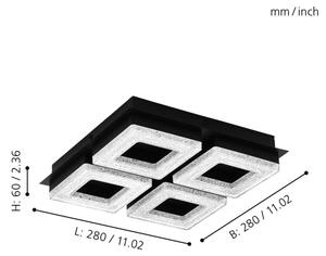 Eglo 99326 - Plafonieră LED FRADELO 4xLED/4W/230V