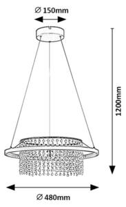 Rabalux 72353 - Lustră LED suspendată pe cablu MARIBELL, LED/40W/230V, 3000/3500/4000K