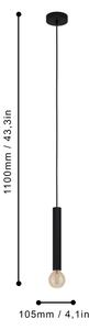 Eglo 98056 - Lustră pe cablu CORTENOVA 1xE27/60W/230V