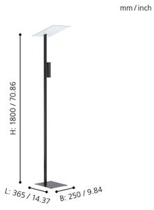 Eglo 99113 - Lampadar LED BUDEMSEA 2xGU10/5W/230V