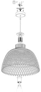 Eglo 43285 - Lustră pe cablu AUSNBY 1xE27/40W/230V