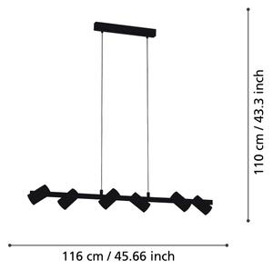 Eglo 99464 - Lustră pe cablu GATUELA 6xE14/25W/230V