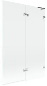 Mexen Lunar L, paravan de cadă cu 2 aripi, dreapta, 120 x 150 cm, sticlă transparentă, crom, 897L-120-100-01-00-P